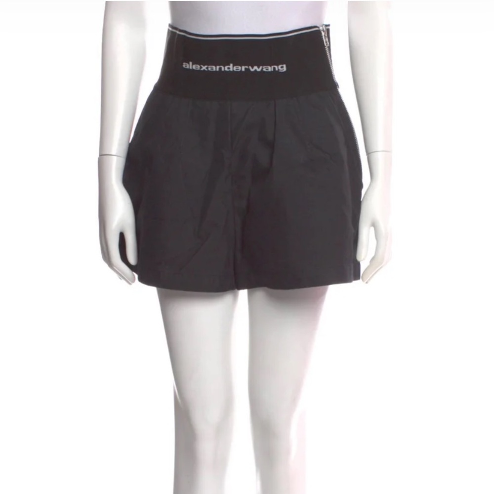 Alexander wang logo-waistband safari shorts